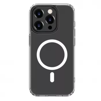 Connect Apple iPhone 14 Pro Max läpinäkyvä kuori MagSafe-yhteensopiva transparentti