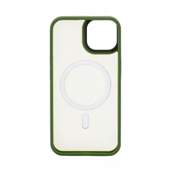 Connect Apple iPhone 15 hybridikuori magneetilla PC+TPU vihreä