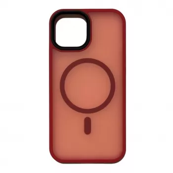Connect Apple iPhone 15 hybridikuori magneetilla PC+TPU punainen