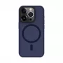 Connect Apple iPhone 15 Pro Hybrid Case magneetilla, PC+TPU, sininen