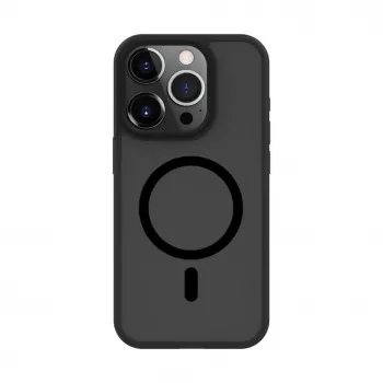 Connect Apple iPhone 15 Pro Max Hybrid Case magneetilla, PC+TPU, musta