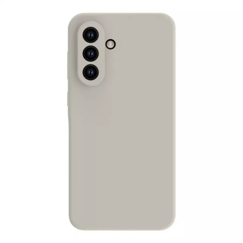 Connect Samsung Galaxy A55 5G Premium Quality Soft Touch -silikonikuori hopea