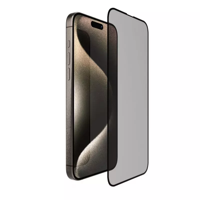 Connect Xiaomi Redmi 13C 4G / Poco C65 Privacy 2.5D Silk Full Cover Anti-Static Stronger musta