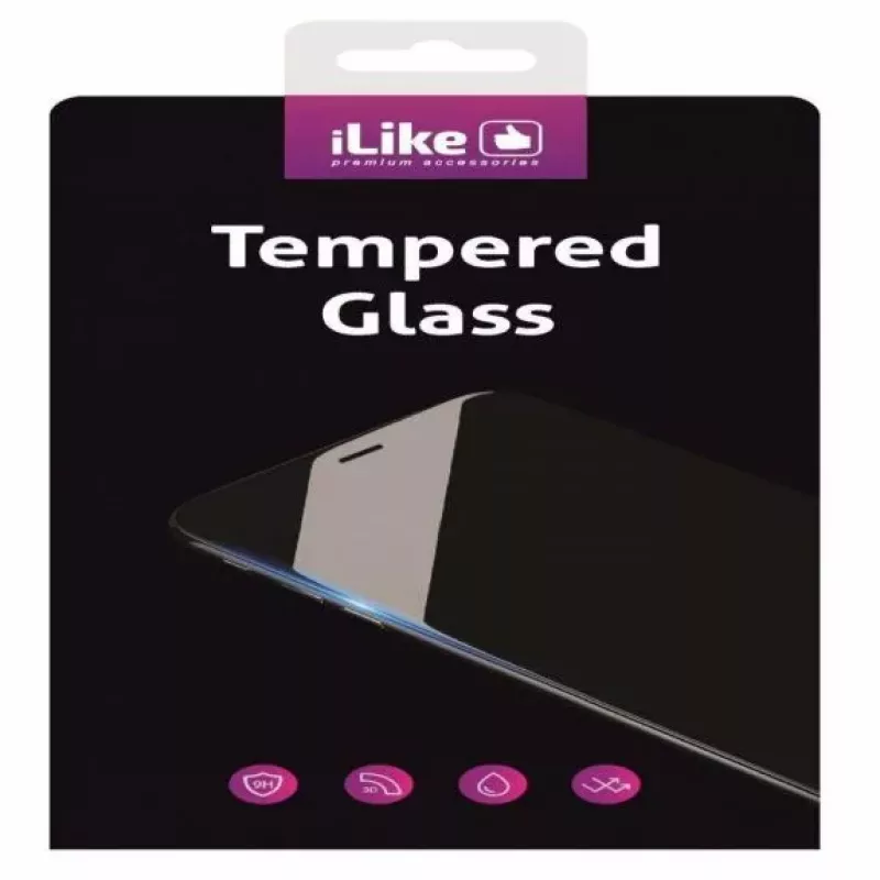 iLike Xiaomi Redmi Note 13 Pro 4G / Poco M6 Pro Privacy 2.5D Silk Full Cover Japan Glue Anti-Static Super Strong musta