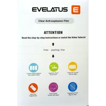 Evelatus Universal Tablet hydrogeelikalvo leikkurille läpinäkyvä