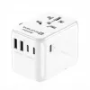 EVELATUS 35W maailmanmatkailuadapteri 1 PD USB-C, 2 USB-C, 2 USB-A, valkoinen