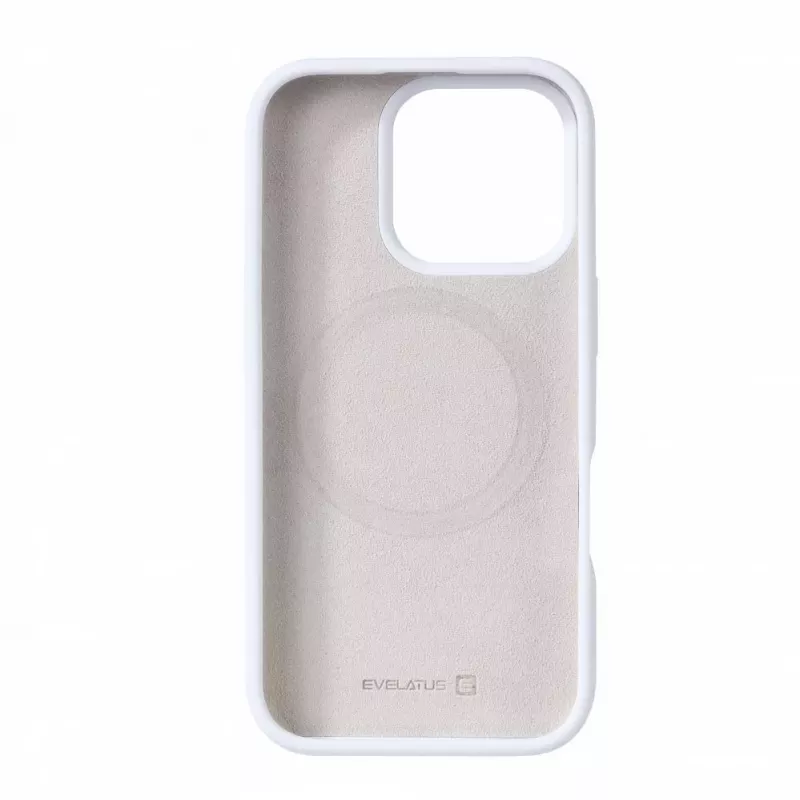 Evelatus Apple iPhone 16 Pro Premium MagSafe Soft Touch silikonikuori valkoinen