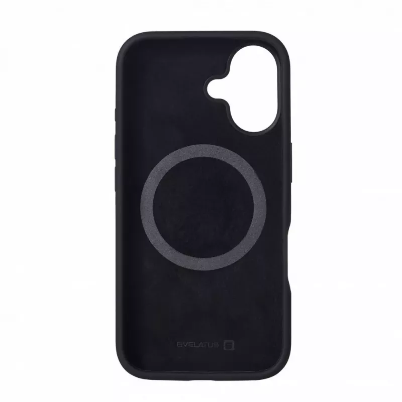 Evelatus Apple iPhone 16 Premium MagSafe Soft Touch silikonikuori musta