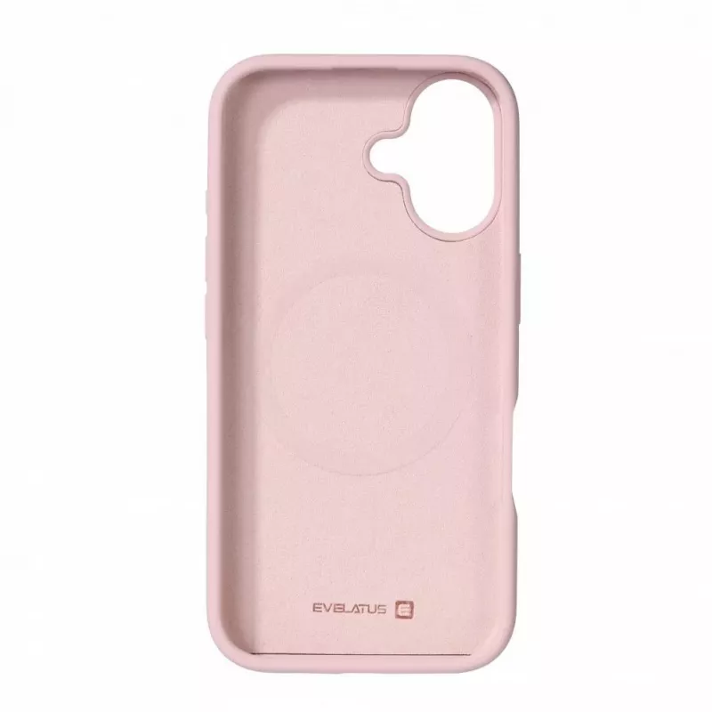 Evelatus Apple iPhone 16 Premium MagSafe Soft Touch silikonikuori pinkki hiekka