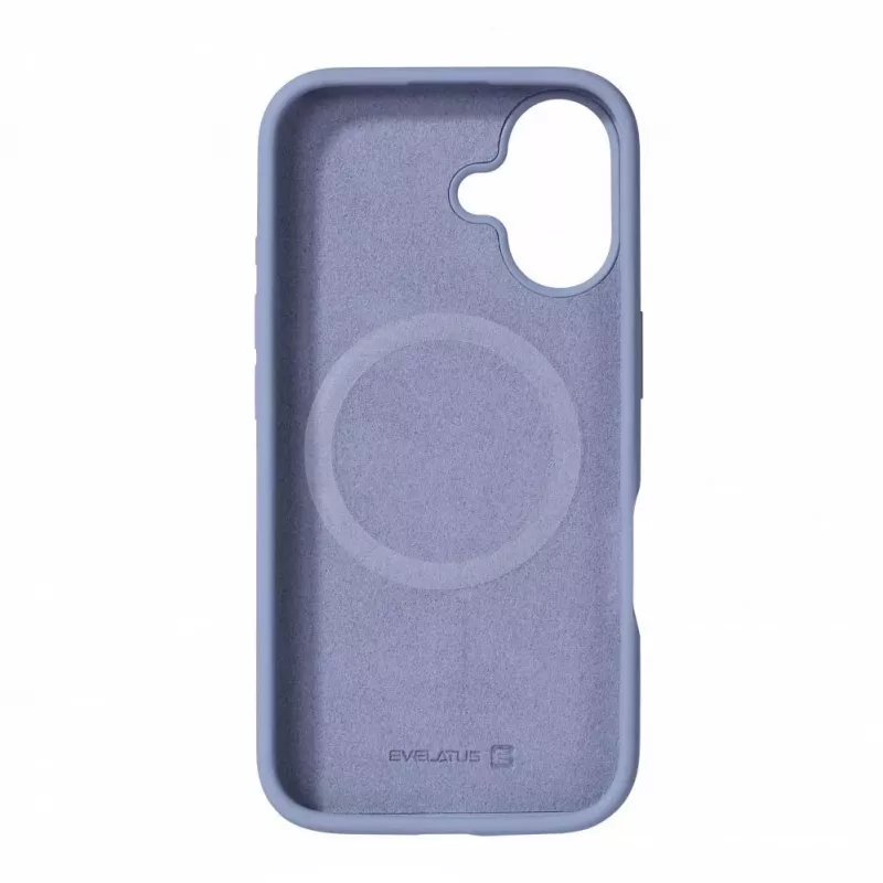 Evelatus Apple iPhone 16 Premium MagSafe Soft Touch silikonikuori laventelinharmaa