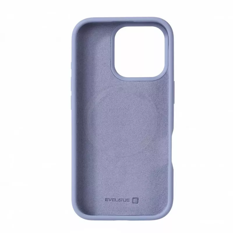 Evelatus Apple iPhone 16 Pro Max Premium MagSafe Soft Touch silikonikuori laventelinharmaa