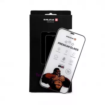 Evelatus Apple iPhone 16 Plus Privacy karkaistu lasi näytönsuoja, Corning Gorilla Glass, antistaattinen, 3D Full Cover, 10X vahvempi, musta