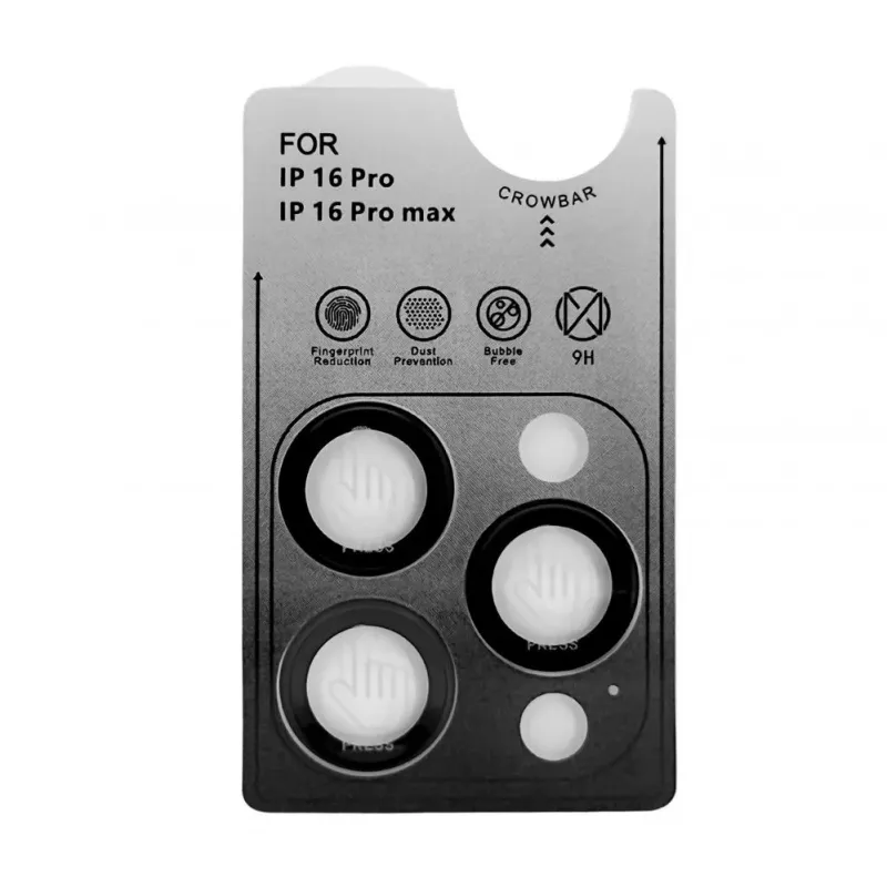 Evelatus Apple iPhone 16 Pro / 16 Pro Max täysi kameralinssin suojus Armor kirkas