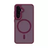 Evelatus Samsung Galaxy S24 Shield Case MagSafe-yhteensopiva matta punainen