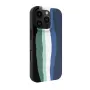 Evelatus Apple iPhone 16 Pro Max monivärinen silikonikuori MagSafe-yhteensopiva Aura Blue