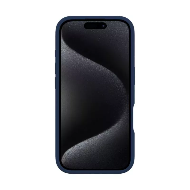 Evelatus Apple iPhone 16 Premium MagSafe jalustalla Soft Touch silikonikuori tummansininen