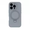 Evelatus Apple iPhone 16 Pro Premium MagSafe jalustalla Soft Touch silikonikuori hopea