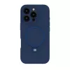 Evelatus Apple iPhone 16 Pro Max Premium MagSafe jalustalla Soft Touch silikonikuori tummansininen