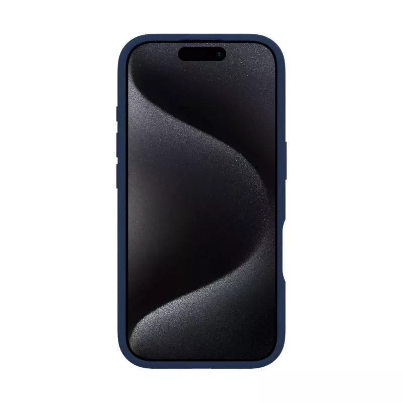 Evelatus Apple iPhone 16 Pro Max Premium MagSafe jalustalla Soft Touch silikonikuori tummansininen