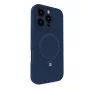 Evelatus Apple iPhone 16 Pro Max Premium MagSafe jalustalla Soft Touch silikonikuori tummansininen
