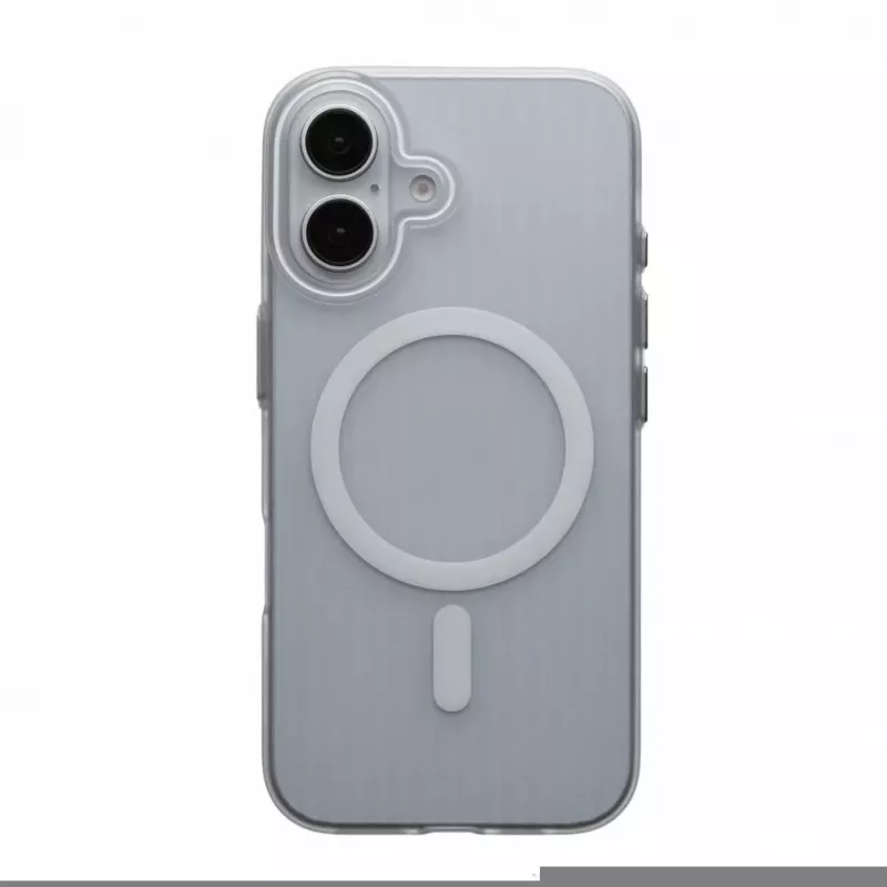 Evelatus Apple iPhone 16 Suitcase MagSafe -kotelo läpinäkyvä valkoinen