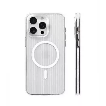 Evelatus Apple iPhone 16 Pro Suitcase MagSafe -kotelo läpinäkyvä valkoinen