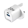 Evelatus QuickVolt Adapter 20W UK/HK valkoinen