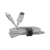 Evelatus USB-A - USB-C-kaapeli 2M alumiinikotelo punottu valkoinen
