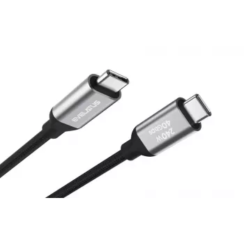 Evelatus Flex Cable Pro USB 2.0 Type-C - Type-C 2M 240W 5A musta