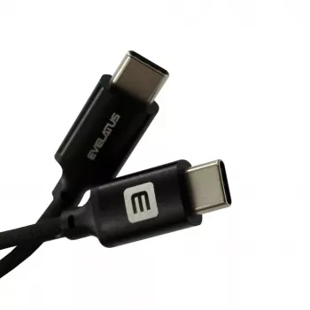Evelatus E-Mag Power 60W USB-C - USB-C-magneettikaapeli 1,2m musta