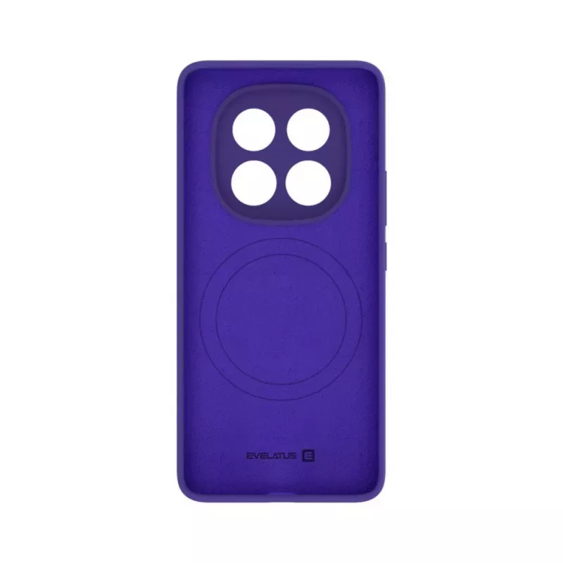 Evelatus Xiaomi Redmi Note 14 Pro 4G / Poco X7 Premium Magnetic Soft Touch -silikonikuori violetti