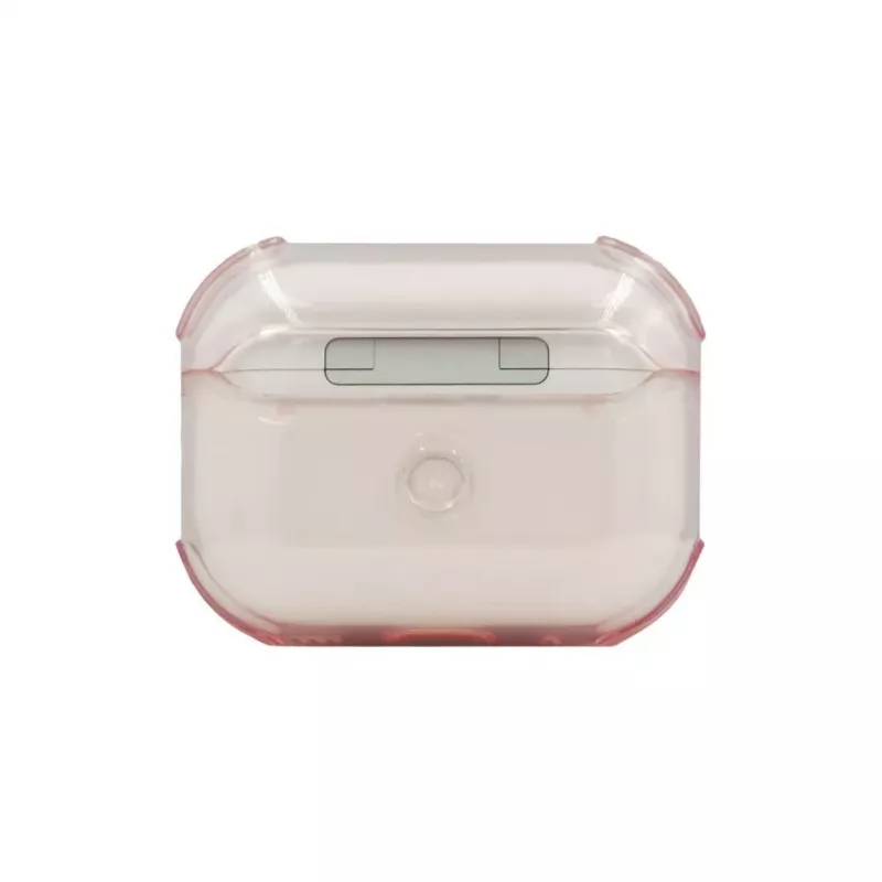 Evelatus Apple AirPods Pro 2 TPU-suojakuori läpinäkyvä pinkki