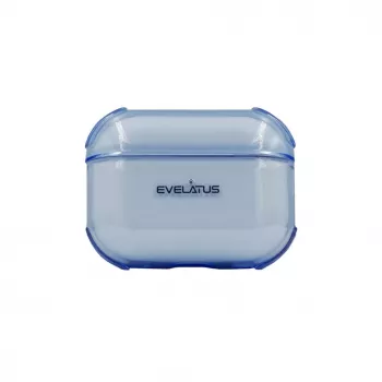 Evelatus Apple AirPods Pro 2 TPU-suojakuori läpinäkyvä sininen