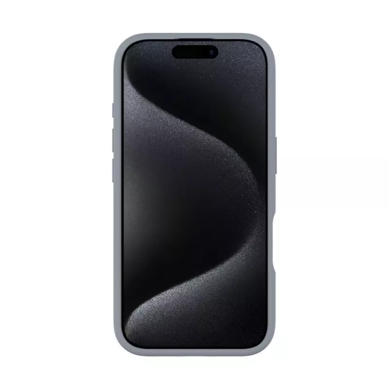 Evelatus Apple iPhone 16 Pro Max Premium MagSafe -kuori jalustalla Soft Touch -silikoni hopea