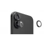 Evelatus Apple iPhone 16 / 16 Plus kameralinssin suojus Armor musta