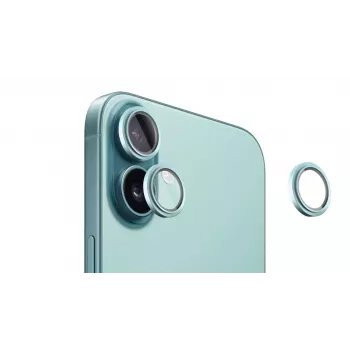 Evelatus Apple iPhone 16 / 16 Plus kameralinssin suojus Armor teal
