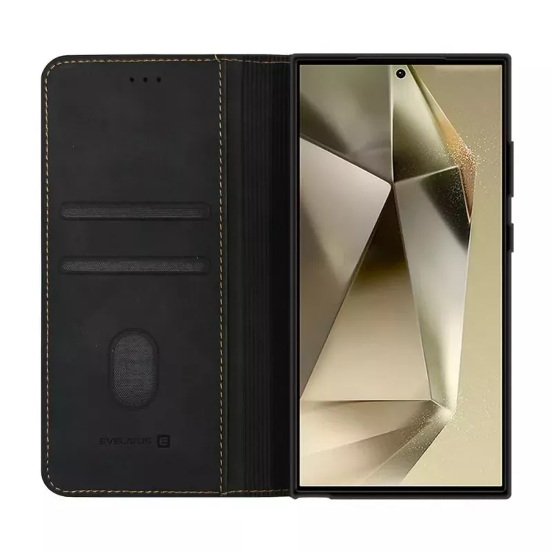 Evelatus Samsung Galaxy S24 Ultra Book Case Folio musta