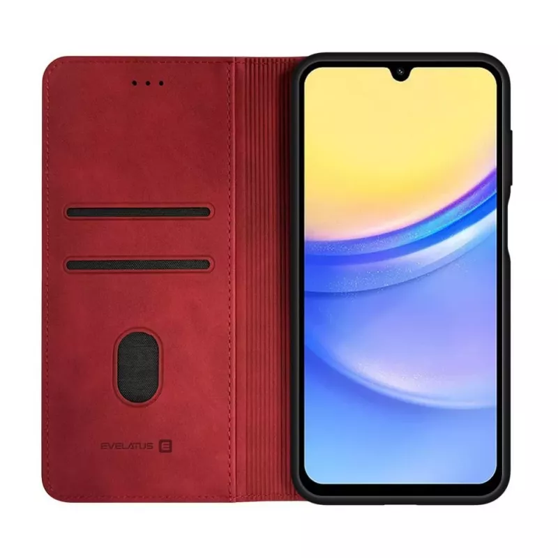 Evelatus Samsung Galaxy A15 Book Case Folio punainen