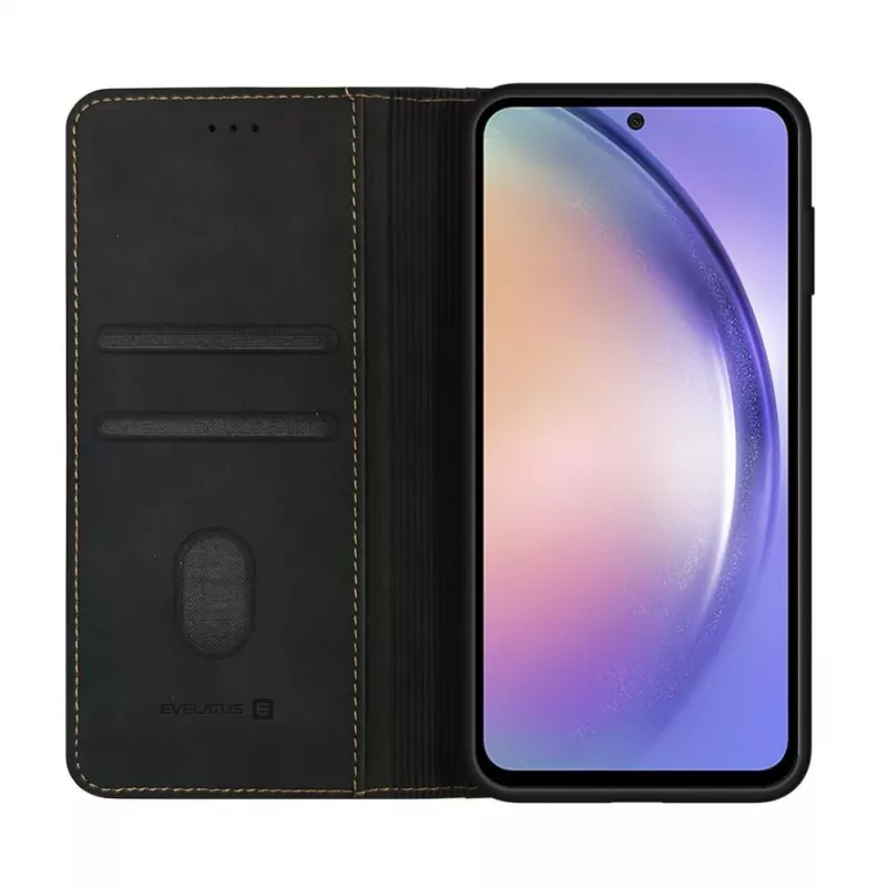 Evelatus Samsung Galaxy A54 Book Case Folio musta