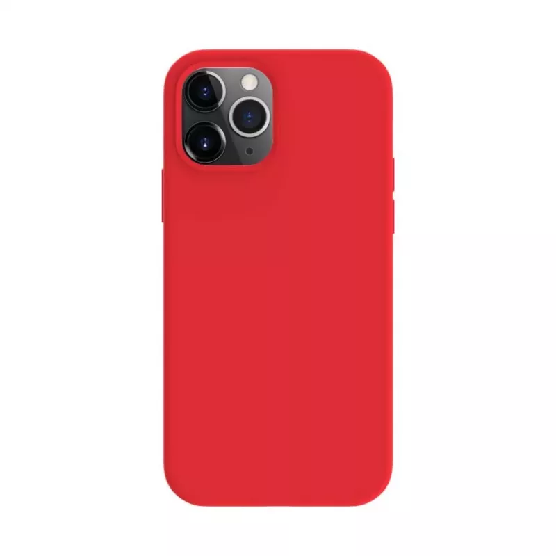 Evelatus Apple iPhone 12 / 12 Pro Premium MagSafe Soft Touch silikonikuori punainen