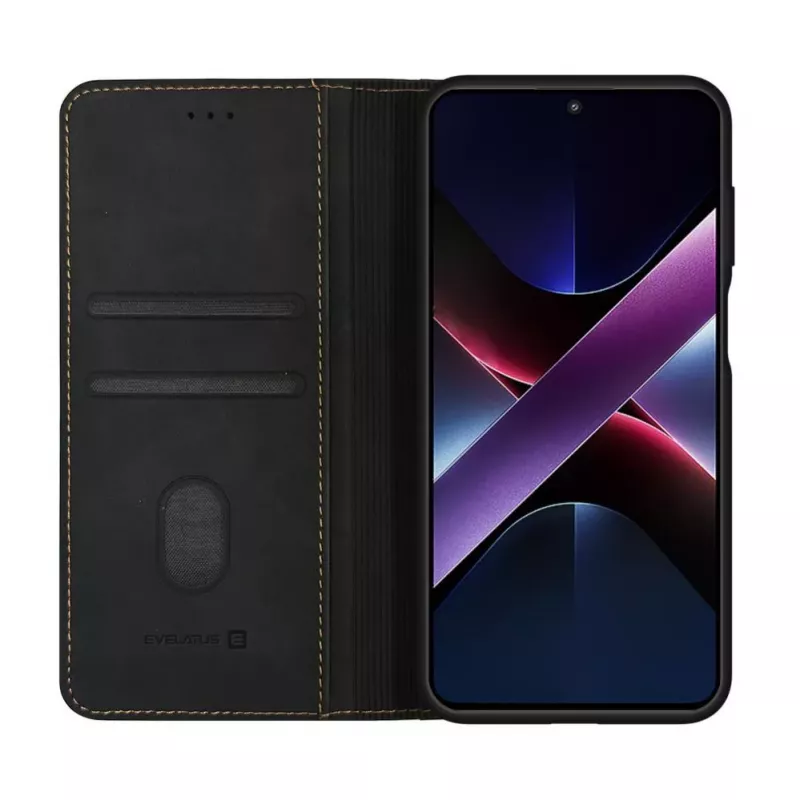 Evelatus Xiaomi Poco X7 Pro Book Case Folio musta