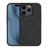 iLike Apple iPhone 15 Pro Soft Touch silikonikotelo magneetilla musta