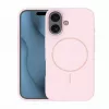 iLike Apple iPhone 16 Soft Touch silikonikotelo magneetilla vaaleanpunainen