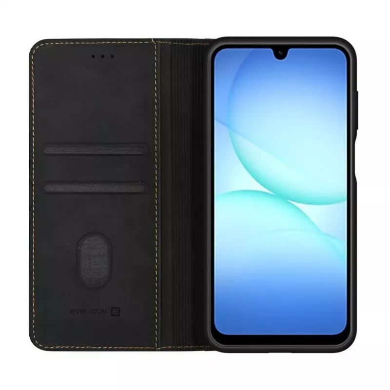 Evelatus Samsung Galaxy A17 kirjakotelo musta