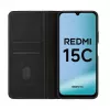 Evelatus Xiaomi Redmi 15C 4G/5G kirjakotelo Folio musta
