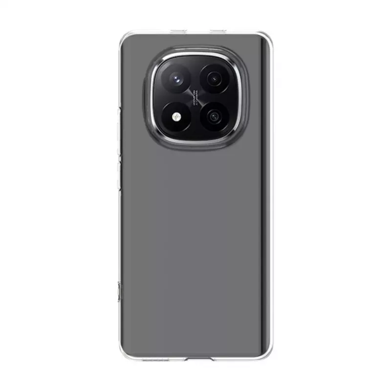 Evelatus Xiaomi Redmi Note 15 5G läpinäkyvä silikonikuori 1,5 mm TPU läpinäkyvä
