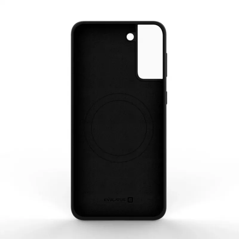 Evelatus Samsung Galaxy S22 Premium Magnetic Soft Touch silikonikuori musta