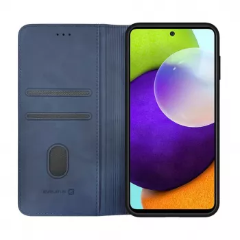Evelatus Samsung Galaxy A52 kirjakotelo tummansininen