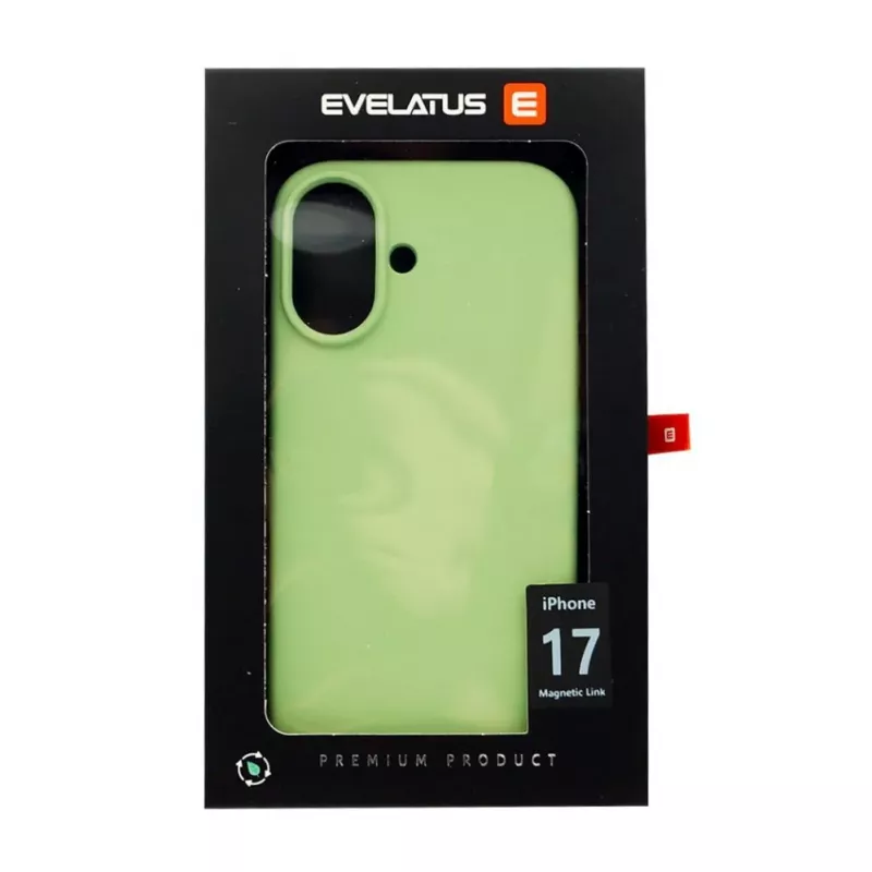 Evelatus Apple iPhone 17 Premium MagSafe Soft Touch silikonikuori salvianvihreä