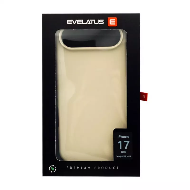 Evelatus Apple iPhone 17 Air Premium MagSafe Soft Touch silikonikuori vaaleankulta